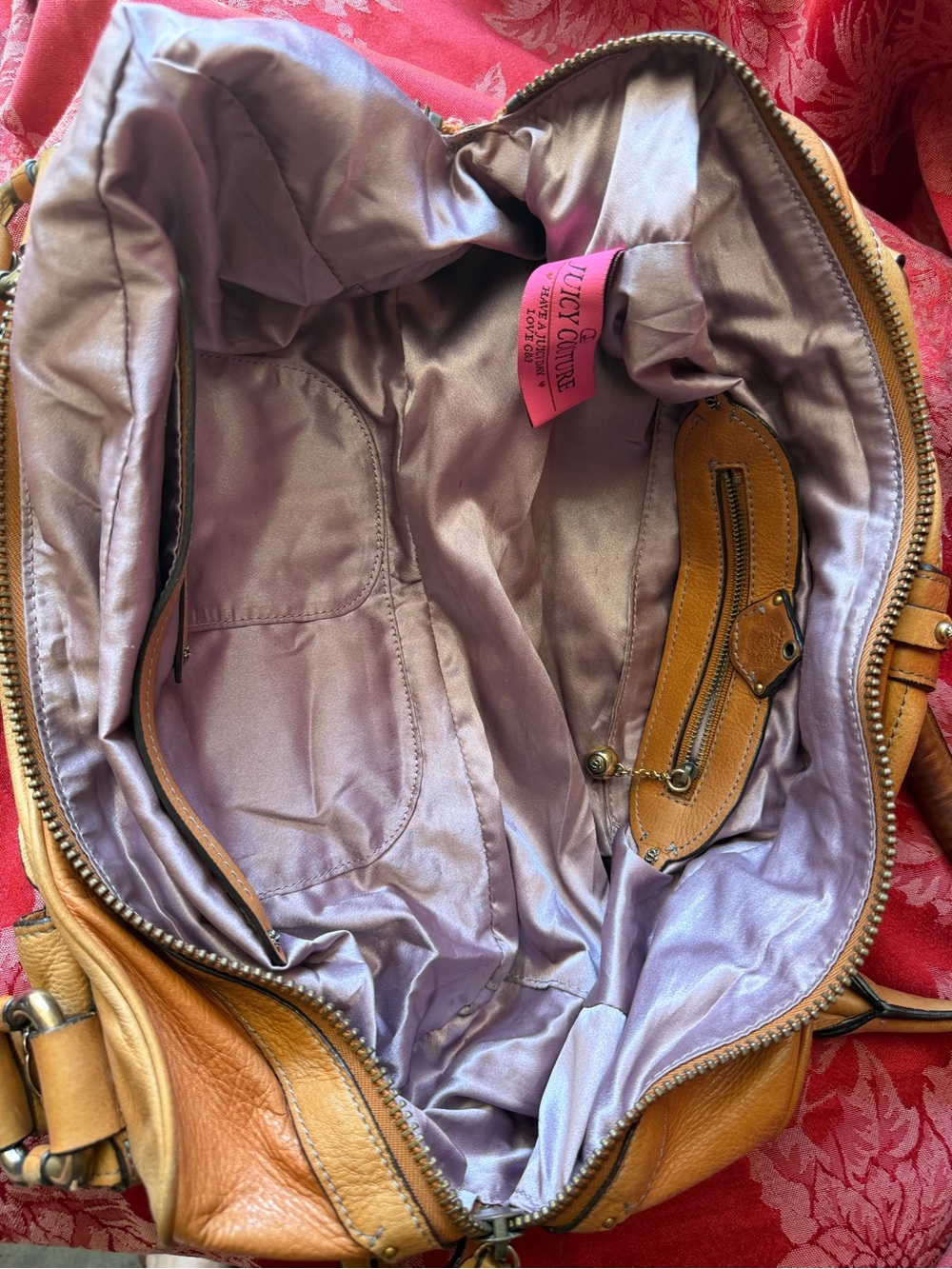 Vintage Leather Juicy Couture Purse - Picture 11 of 14